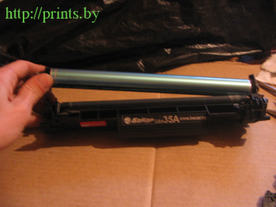 hp 1005 заправка картриджа 35А